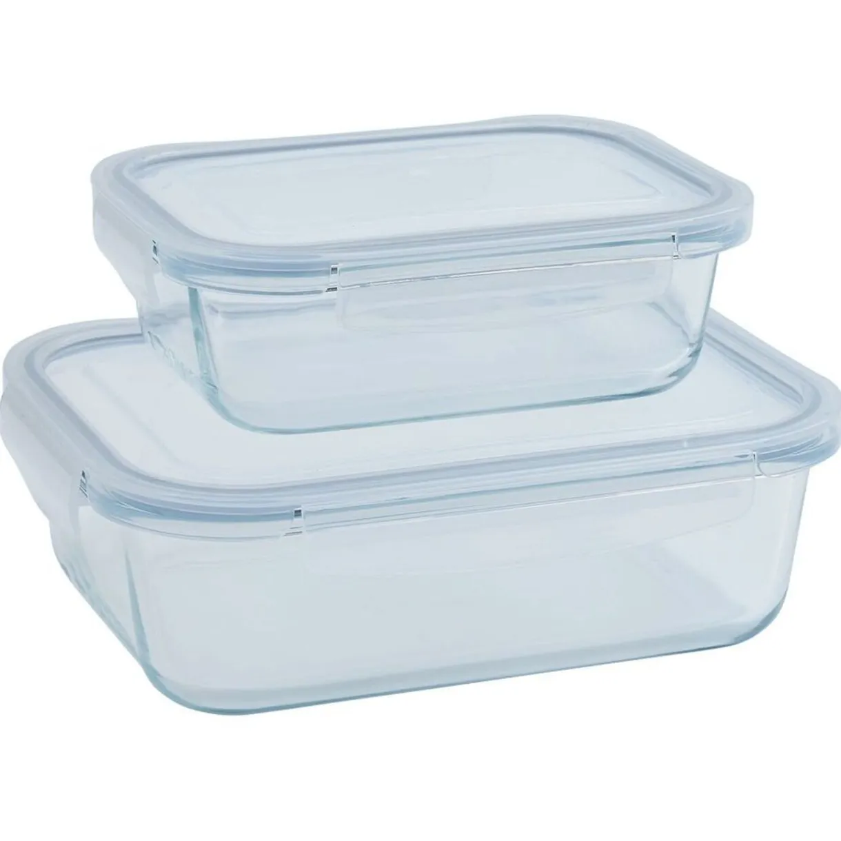 2 boîtes de conservation en verre 640 ml et 1500 ml^Gifi Hot