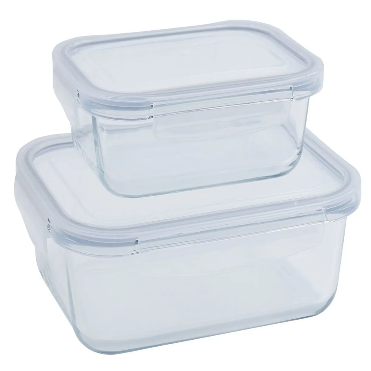 2 boîtes de conservation en verre 640 ml et 1500 ml^Gifi Hot