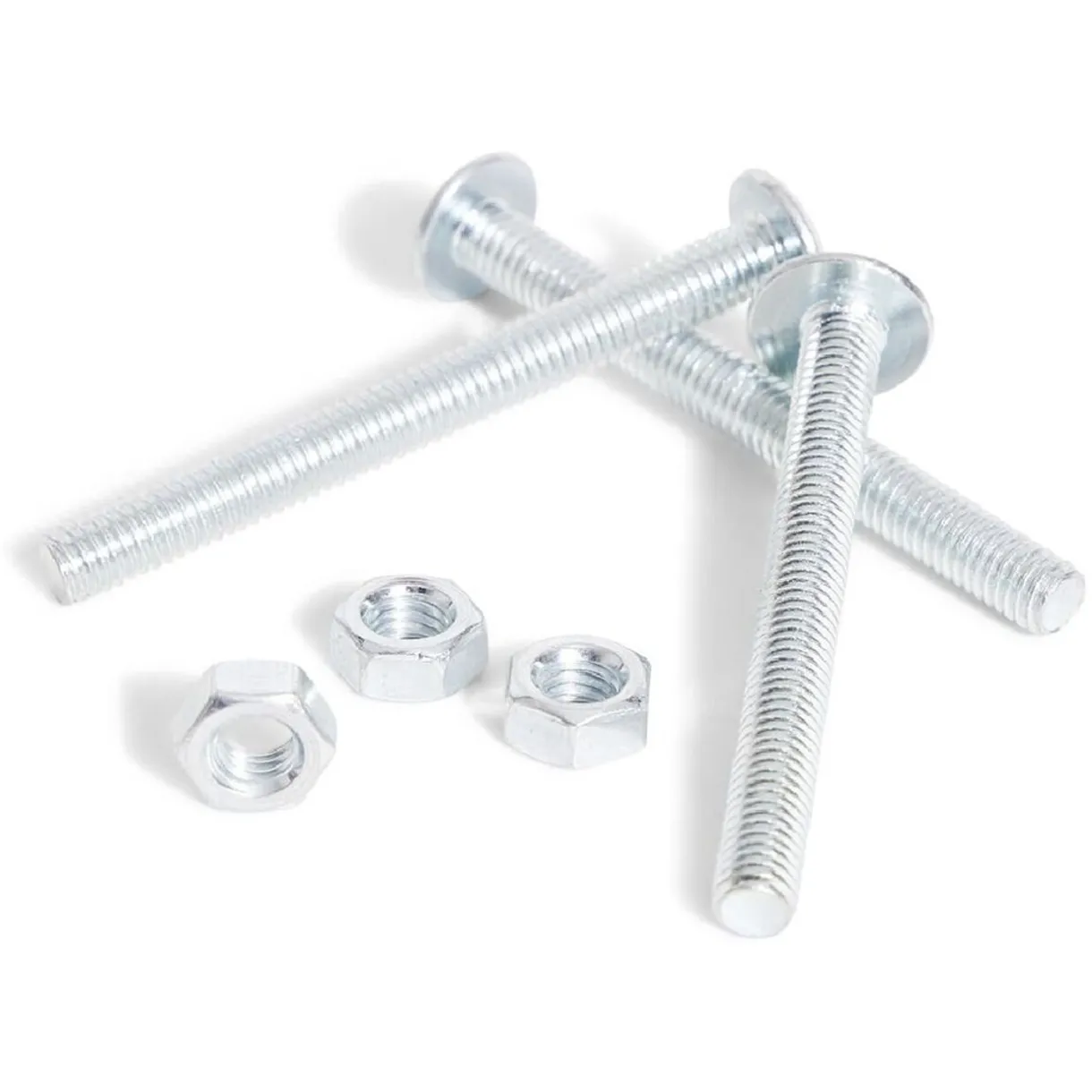 Discount Gifi 3 boulons poêlier cruciforme acier zingué - 6x60 mm