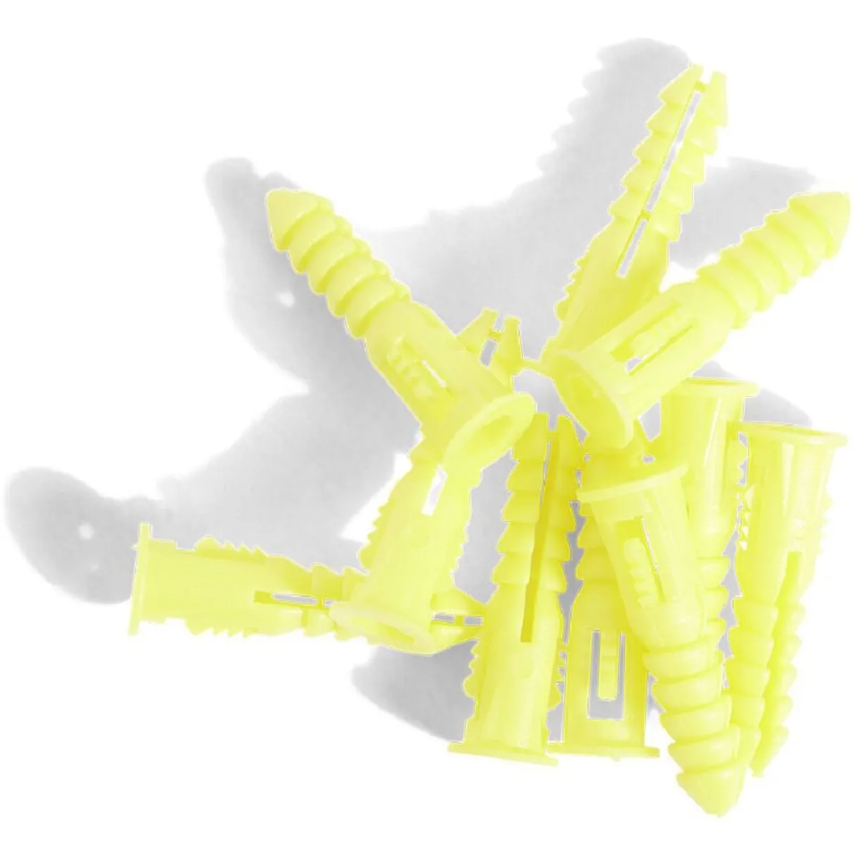 New Gifi 10 chevilles avec collerette pour matériaux pleins et vis - Ø5x25 mm