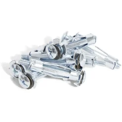 New Gifi 8 chevilles métalliques pour matériaux creux avec vis - Ø8x24 mm