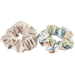 Best Gifi 2 chouchous assortis nude uni/imprimé fleurs