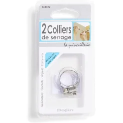 Clearance Gifi 2 colliers de serrage acier zingué - Ø12 à 22 mm