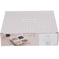 4 coupelles avec support blanc^Gifi Clearance