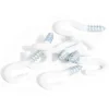 Sale Gifi 8 crochets ouverts en acier plastifié blanc - 2,5x20 mm