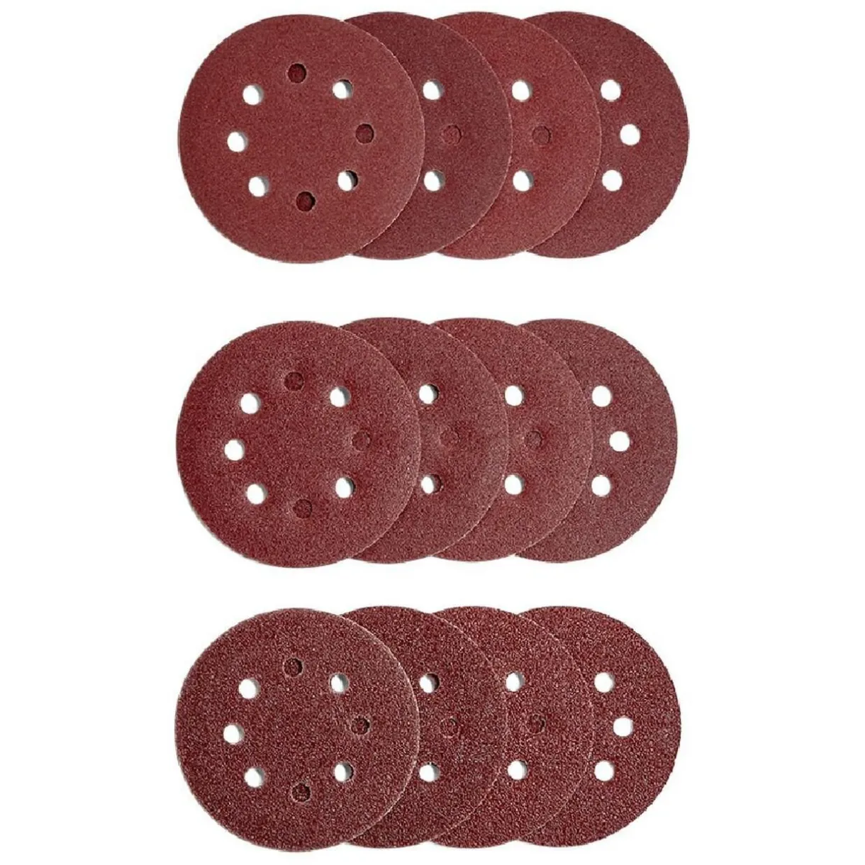 Outlet Gifi 12 disques abrasifs en Corindon pour ponceuses vibrantes - Ø125 mm