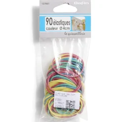 Discount Gifi 20 élastiques en caoutchouc coloré Ø6 cm