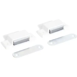Sale Gifi 2 loqueteaux magnétiques plastique blanc - Force 3kg