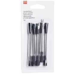 10 piques à apéritifs en inox et plastique^Gifi New