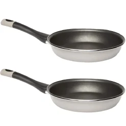 2 poêles en acier émaillé^Gifi Online