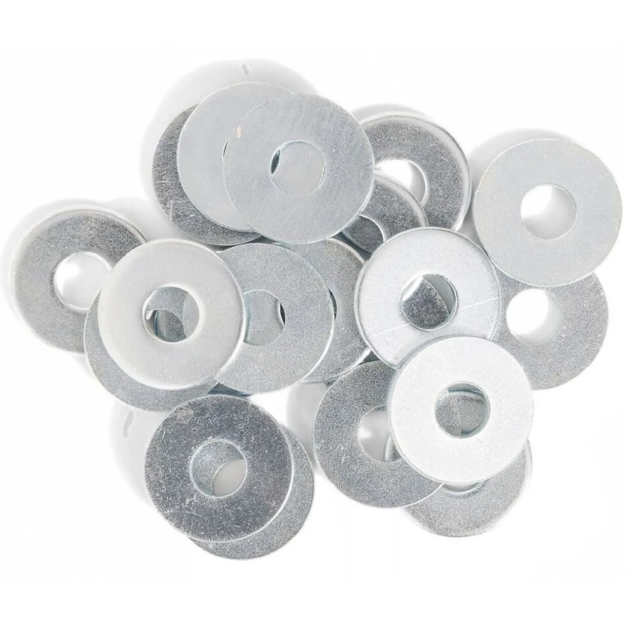 Hot Gifi 20 rondelles plates larges acier zingué Ø6 mm