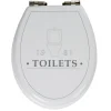 New Gifi Abattant WC 1981 TOILETS plastique blanc frein de chute
