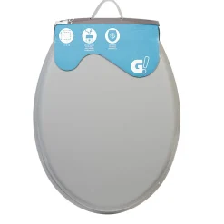 New Gifi Abattant WC uni gris frein de chute