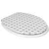 Clearance Gifi Abattant WC blanc design fleurs