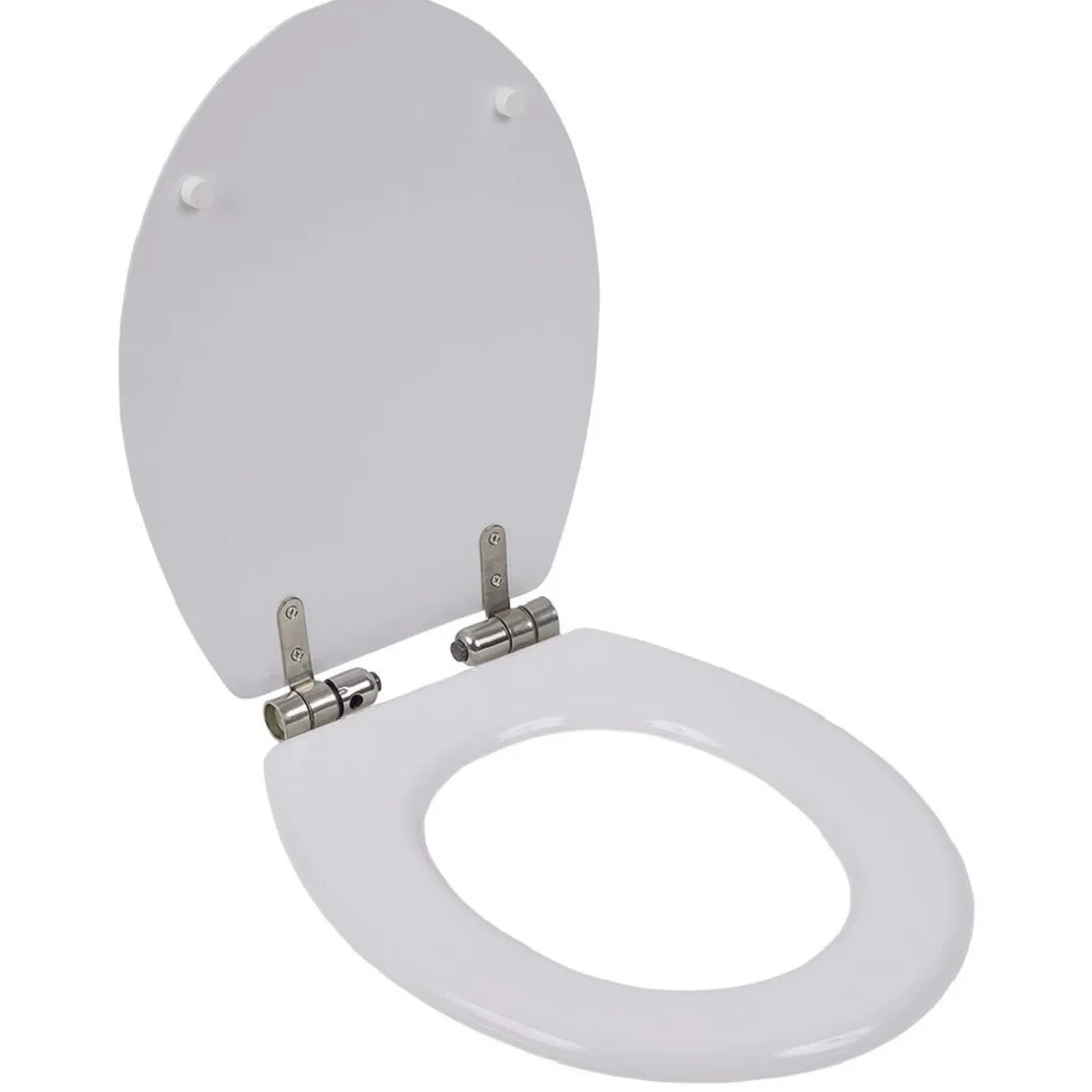Online Gifi Abattant WC bois motif floral avec frein de chute déclipsable réglable