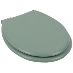 Clearance Gifi Abattant WC bois vert avec frein de chute déclipsable réglable