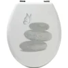 Outlet Gifi Abattant WC design galets