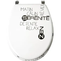 Discount Gifi Abattant WC design zen