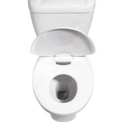 Outlet Gifi Abattant WC 2en1 adulte et enfant plastique blanc frein de chute