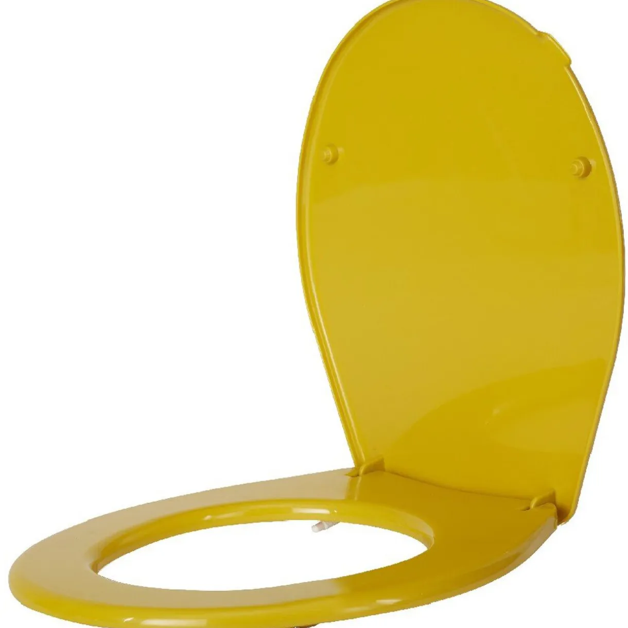 New Gifi Abattant WC plastique uni jaune moutarde