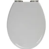 Clearance Gifi Abattant WC plastique uni gris frein de chute