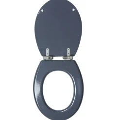 Outlet Gifi Abattant WC uni gris avec frein de chute