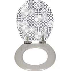 Best Gifi Abattant wc universel ajustable carreau de ciment en bois