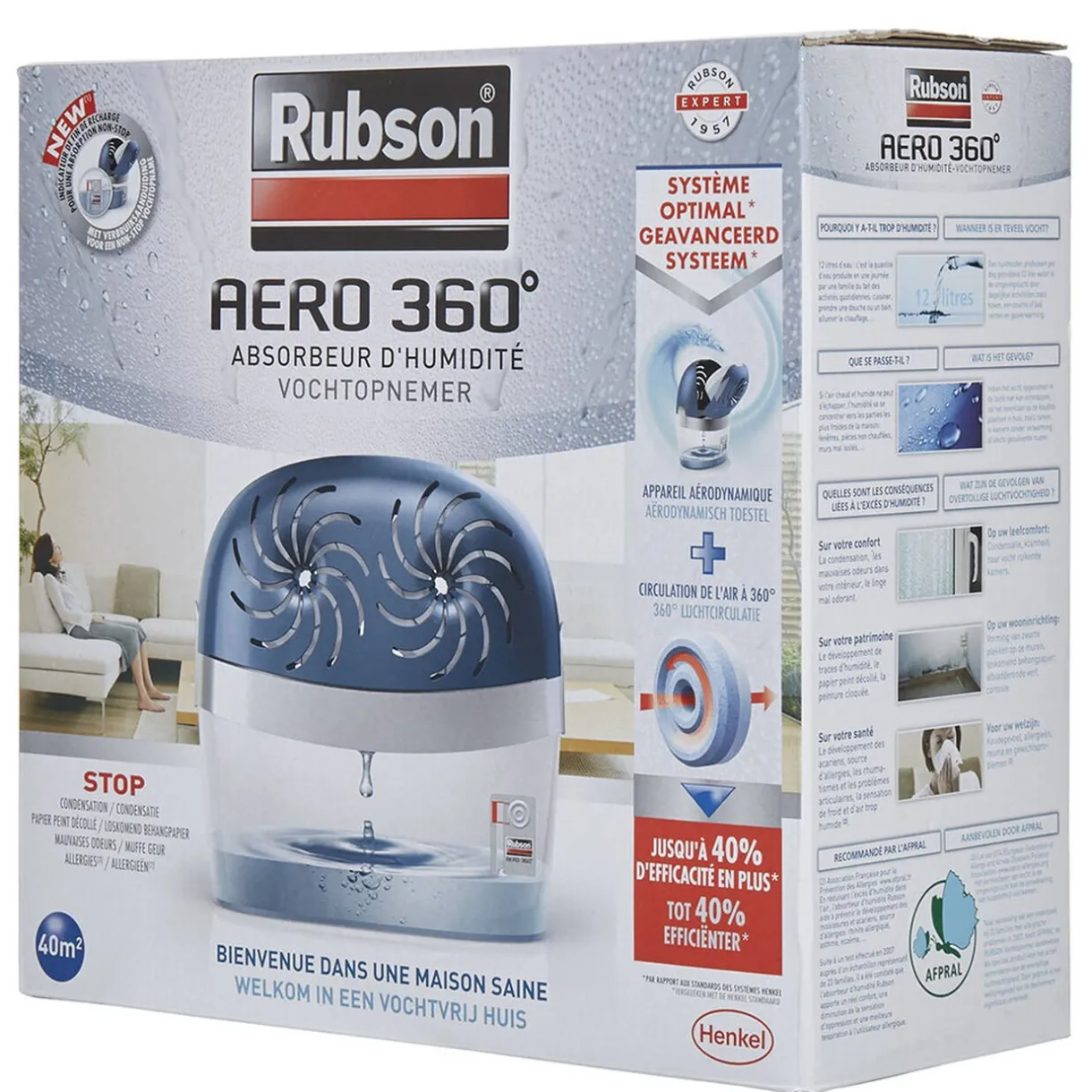 Nettoyage Et Entretien|Gifi Absorbeur d'humidité aero Rubson 360°