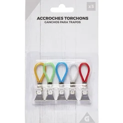 Rangement|Gifi Accroche torchon pince x5 pvc