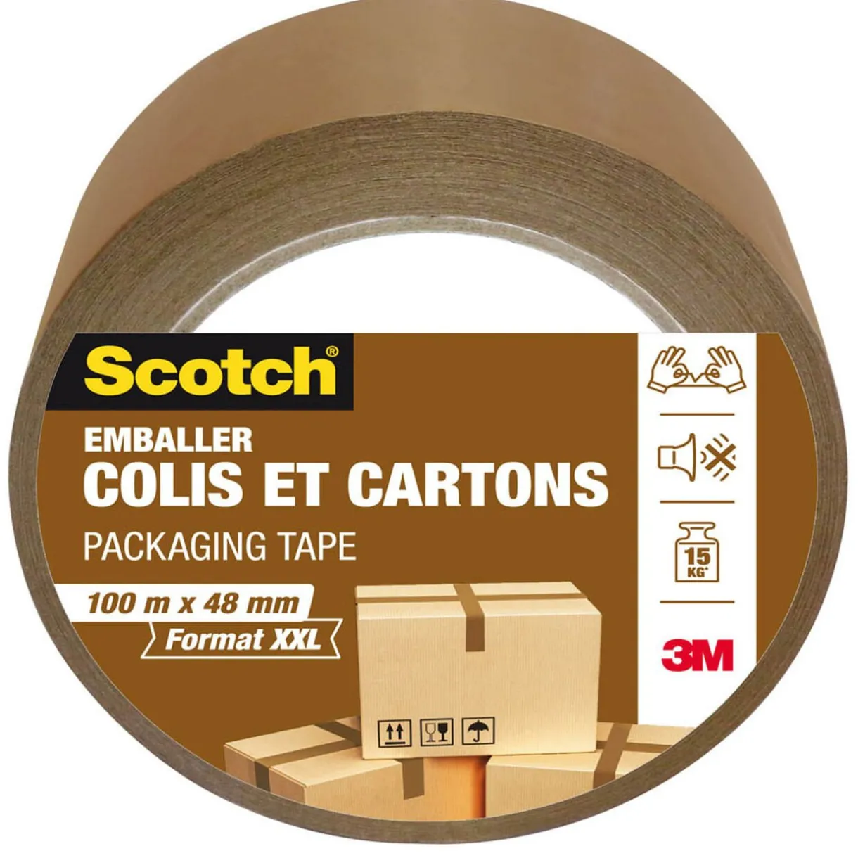 Discount Gifi Adhésif d'emballage Scotch large pour colis et carton