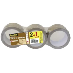 Online Gifi Adhésif d'emballage Scotch marron x3