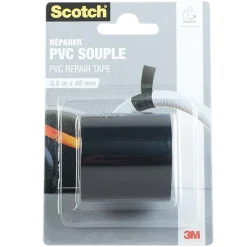 Outlet Gifi Adhésif PVC souple Scotch noir