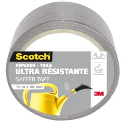 Outlet Gifi Adhésif toile Scotch large ultra résistant gris