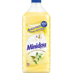 Entretien Du Linge|Gifi Adoucissant Minidou concentré Fleurs d'oranger 75 lavages 1,875L