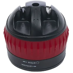 Aiguiseur couteau double position rouge et noir^Gifi Discount