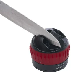 Aiguiseur couteau double position rouge et noir^Gifi Discount