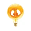 Gifi Ampoule bulbe ambrée à filament connectée E27 40 W