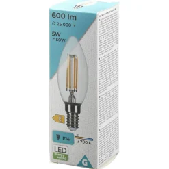 Best Gifi Ampoule LED à filament C35 E14 blanc