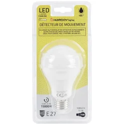New Gifi Ampoule LED détecteur de mouvement E27 60 W