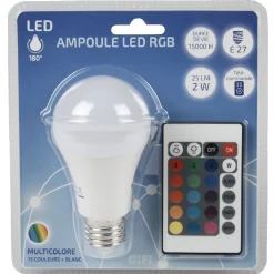 Outlet Gifi Ampoule LED E27 couleurs changeantes