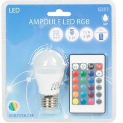 Hot Gifi Ampoule LED E27 couleurs changeantes