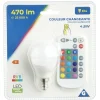 Hot Gifi Ampoule LED E14 G45 couleurs changeantes avec télécommande 470lms