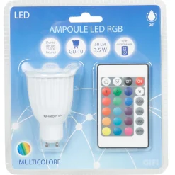 Discount Gifi Ampoule LED GU10 couleurs changeantes