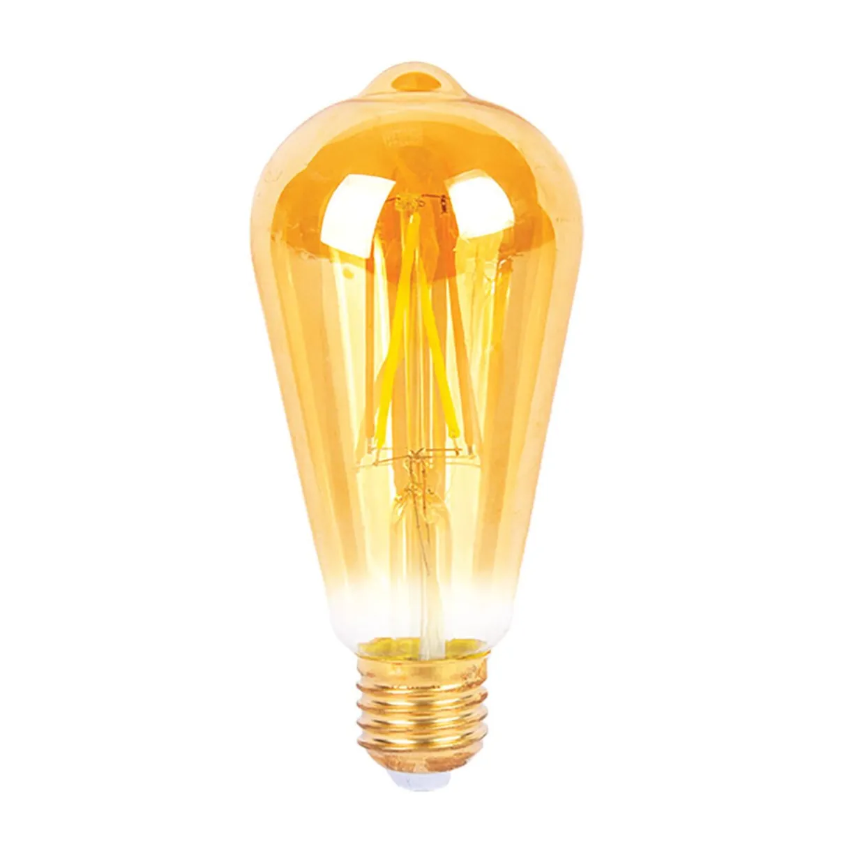 Gifi Ampoule longue ambrée LED connectée E27 40 W