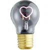 New Gifi Ampoule USB rechargeable filament LED coeur rose Ø7xH12cm