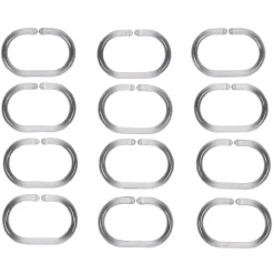 Clearance Gifi Anneau de douche blanc ovale x12