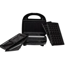Appareil à croque monsieur 3en1 gaufre et grill 750W^Gifi Sale