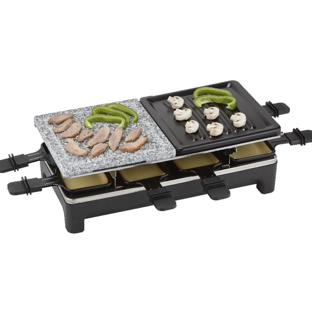 Appareil à raclette avec pierre de cuisson 8 personnes 1500W^Gifi New