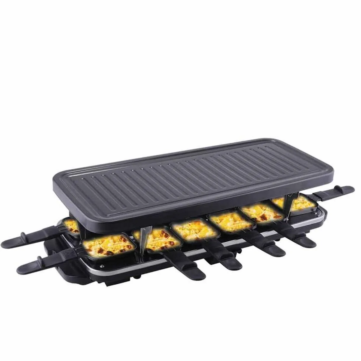 Appareil à raclette XXL grill Homday noir 12 personnes^Gifi Online