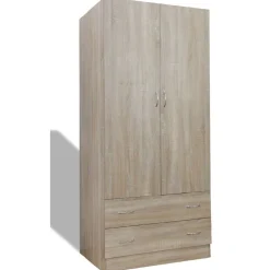 Rangement|Gifi Armoire 2 portes imitation chêne